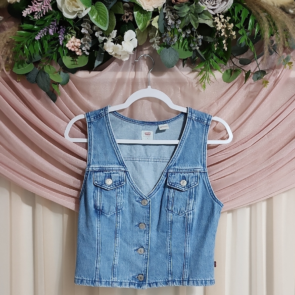 Levi's Blue Denim Women's Top